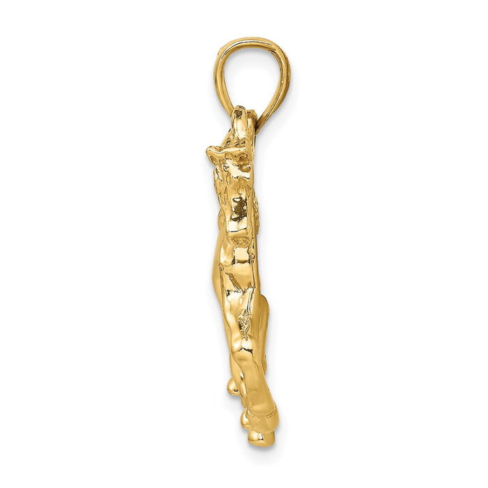 10K 2-D Horse Walking Charm-10K6501