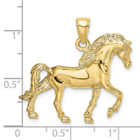 10K 2-D Horse Walking Charm-10K6501