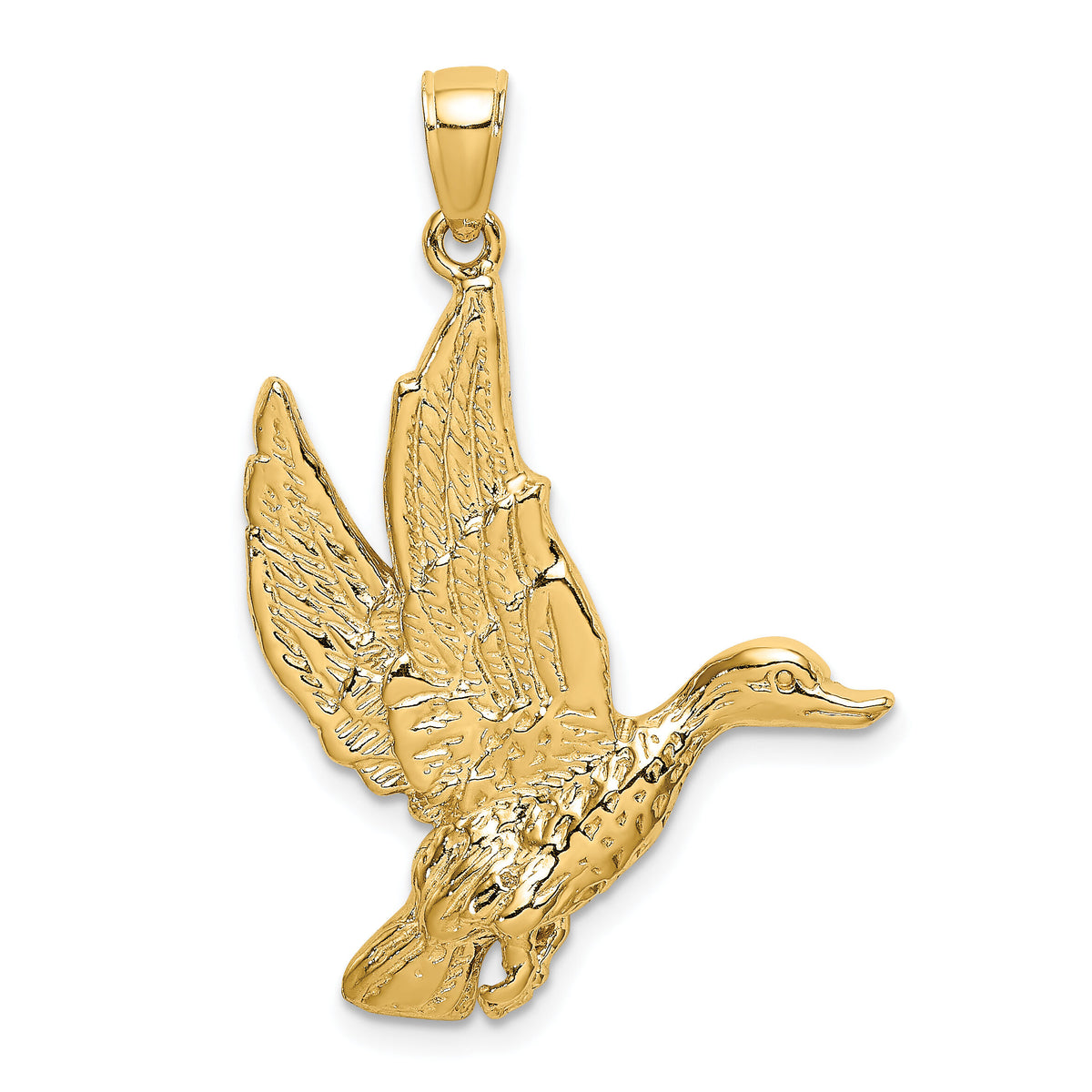 10K Flying Mallard Duck Charm-10K6505