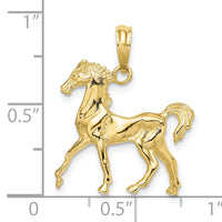 10K 3-D Horse Charm-10K6512