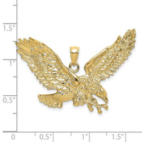 10K Eagle w/Beak Touching Claws Charm-10K6514
