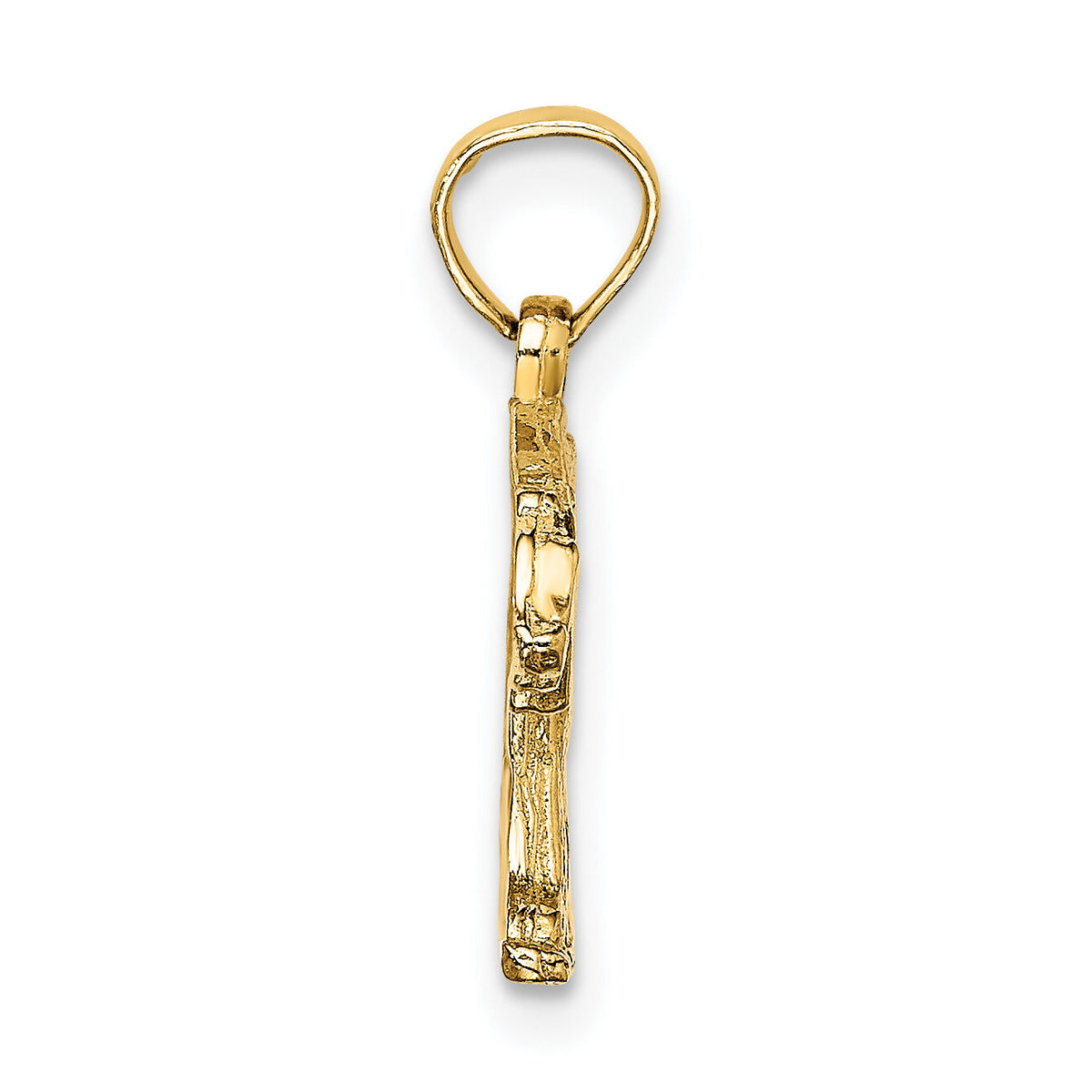 10K Textured Bear Charm-10K6515