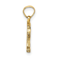 10K Textured Bear Charm-10K6515