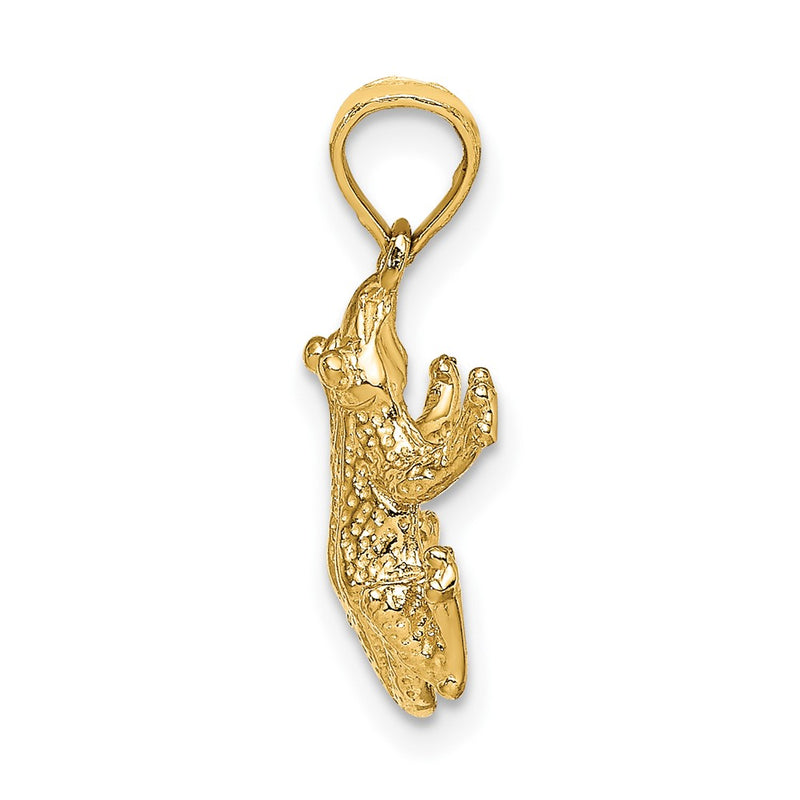 10k Textured Top View FROG Charm-10K6517