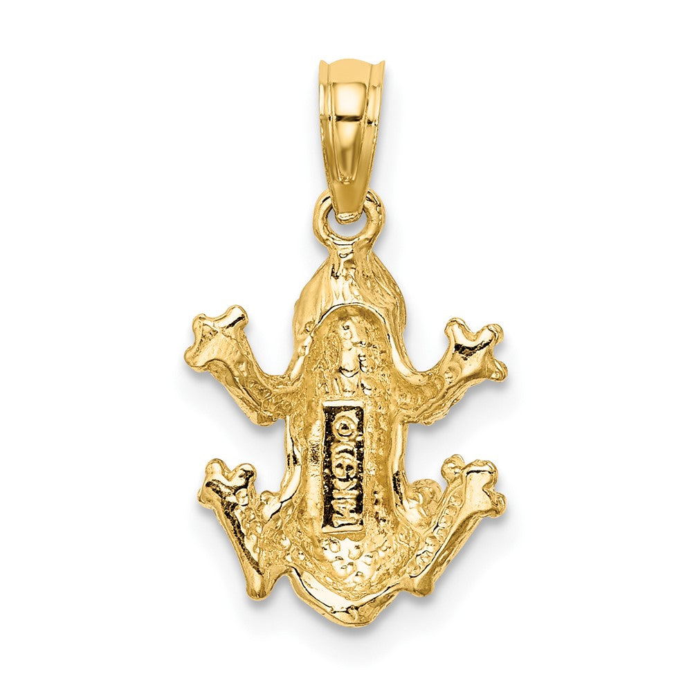 10k Textured Top View FROG Charm-10K6517