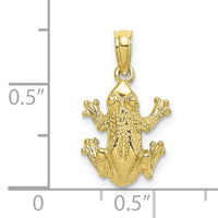 10k Textured Top View FROG Charm-10K6517
