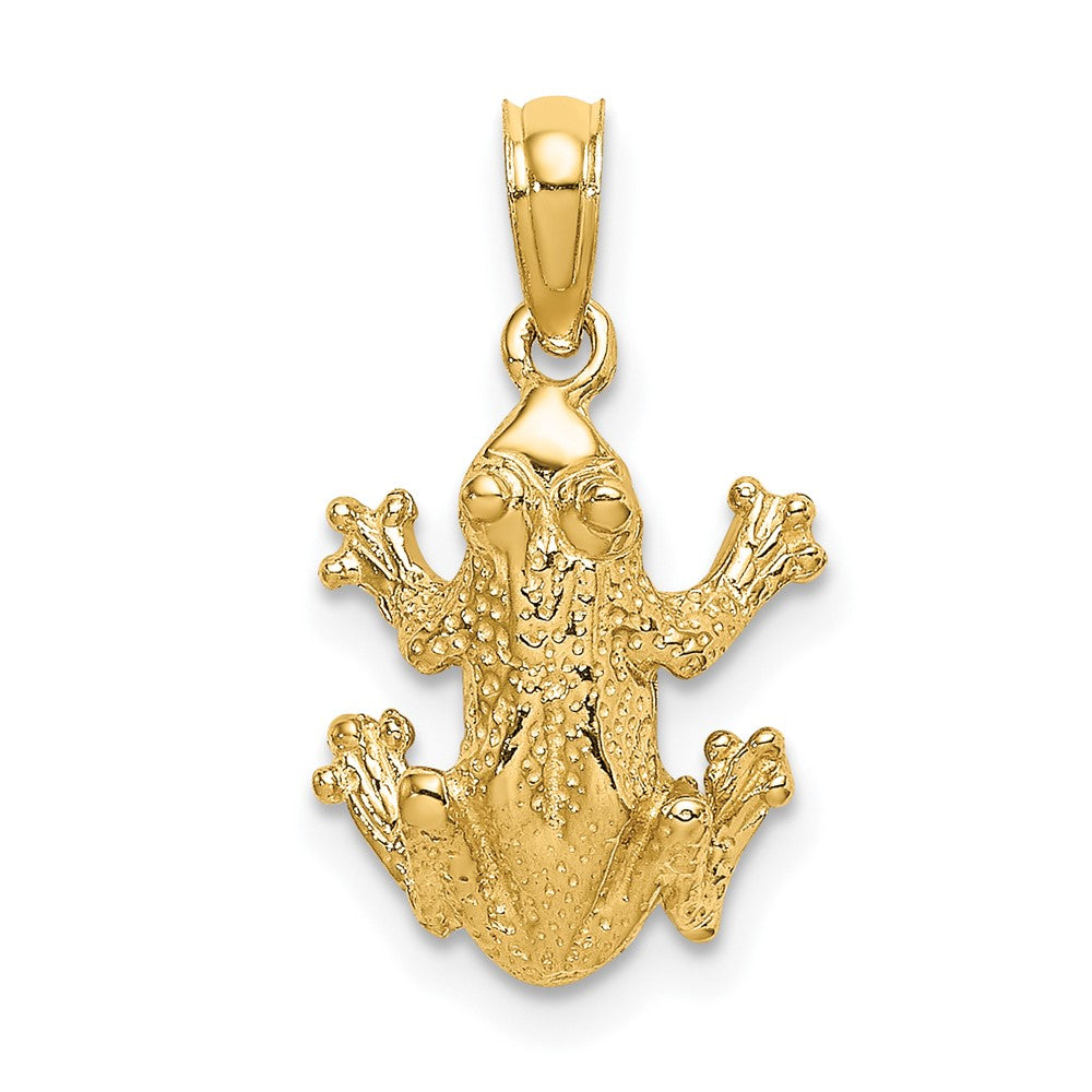 10k Textured Top View FROG Charm-10K6517