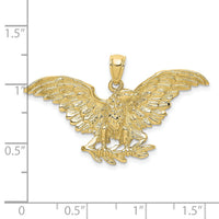 10K Eagle w/ Wings Spread Charm-10K6524