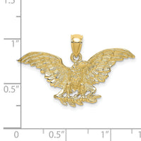 10K Eagle W/ Wings Spread Charm-10K6525
