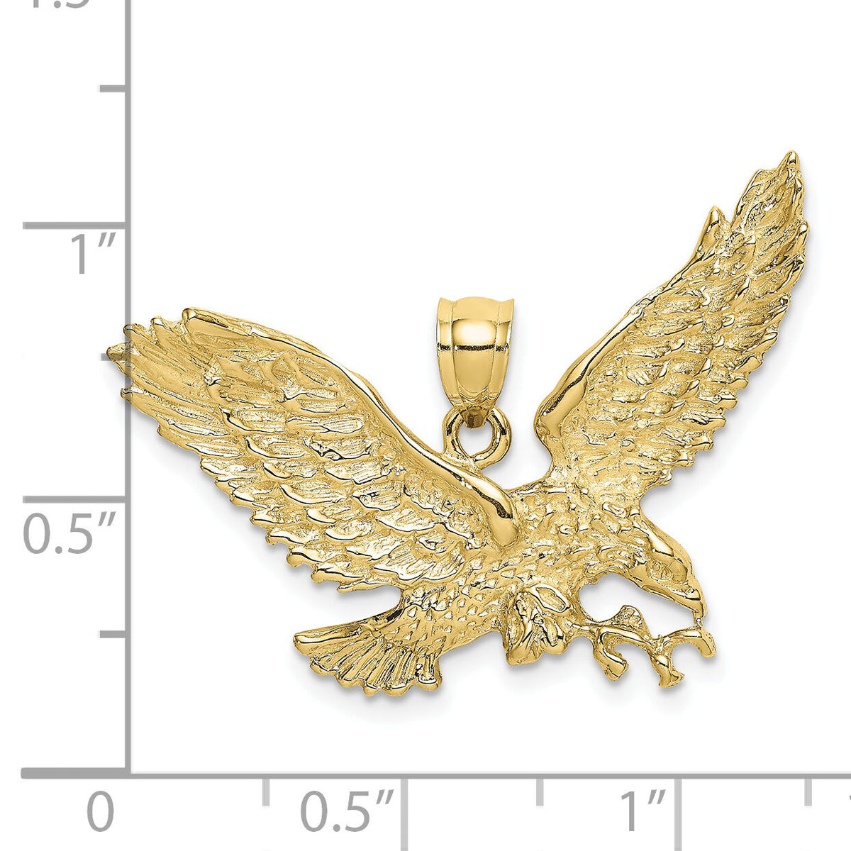 10KEagle w/Beak Touching Claws Charm-10K6526