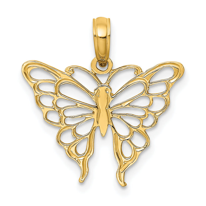 10K Butterfly Charm-10K6537