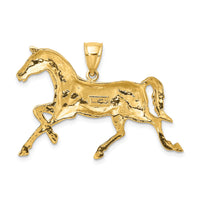 10K 2-D Polished Horse Charm-10K6538