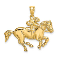 10K 2-D Jockey on Horse Charm-10K6541