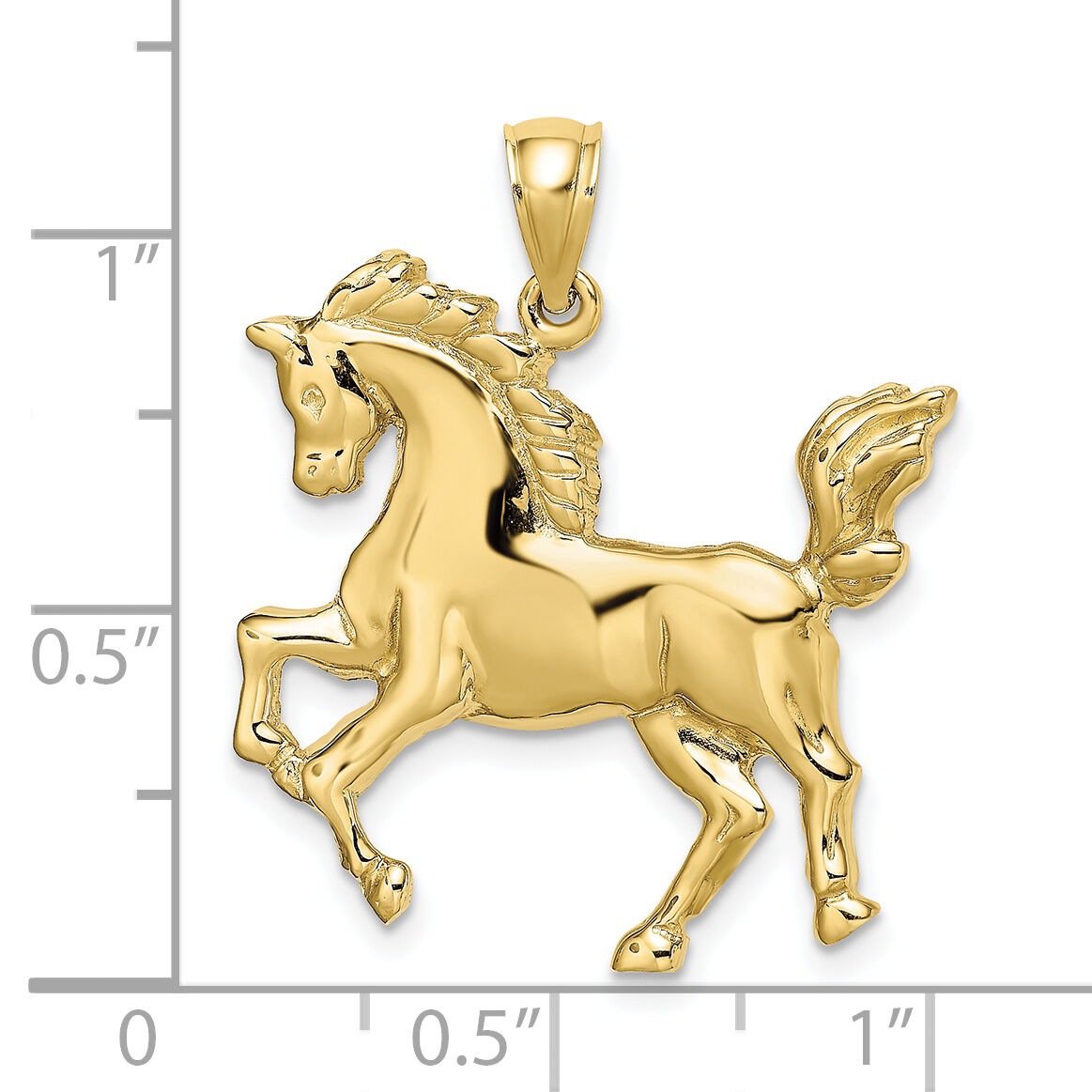 10K 2-D Horse Charm-10K6543