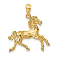 10K 3-D Horse Trotting Charm-10K6547