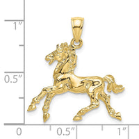 10K 3-D Horse Trotting Charm-10K6547