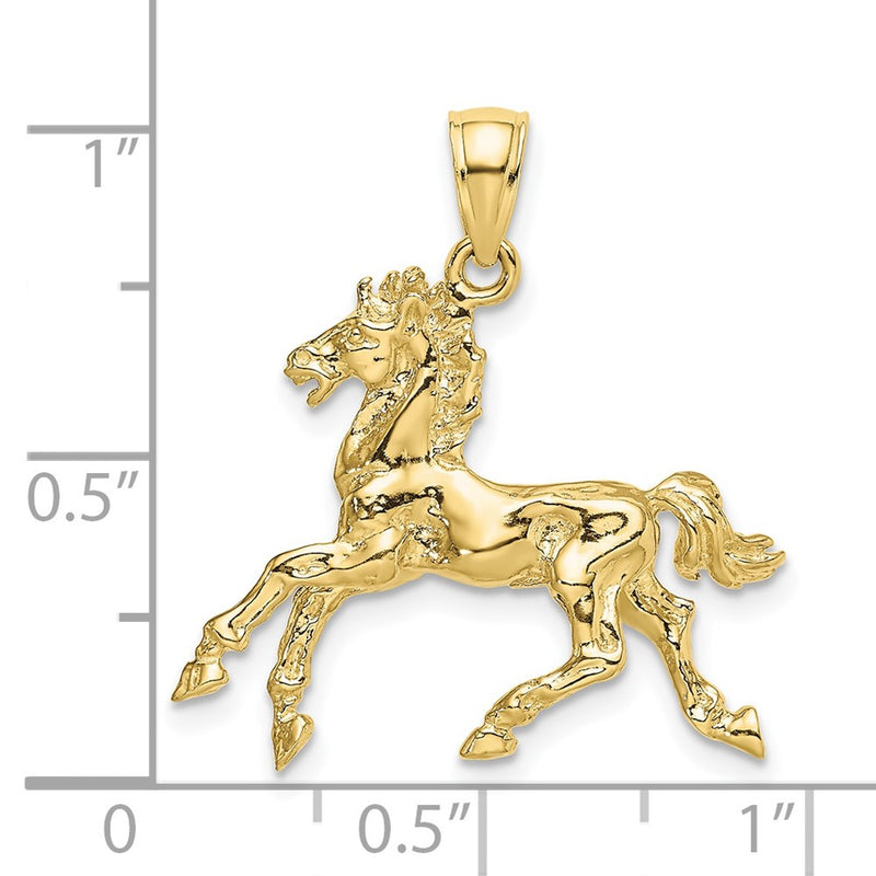 10K 3-D Horse Trotting Charm-10K6547