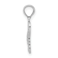 10K White Gold Polished Butterfly Charm-10K6554W