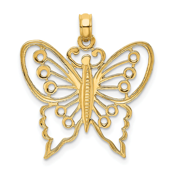 10K Cut-Out Butterfly Charm-10K6555