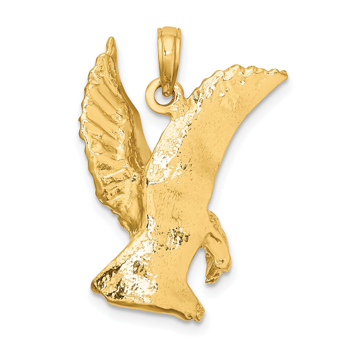 10K Eagle Landing w/Wings Up Charm-10K6563