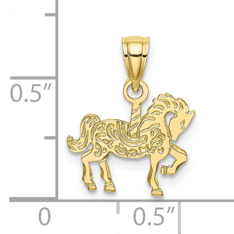 10K Carousel Horse Charm-10K6576