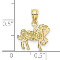 10K Carousel Horse Charm-10K6576