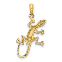 10K 2-D Gecko Charm-10K6583