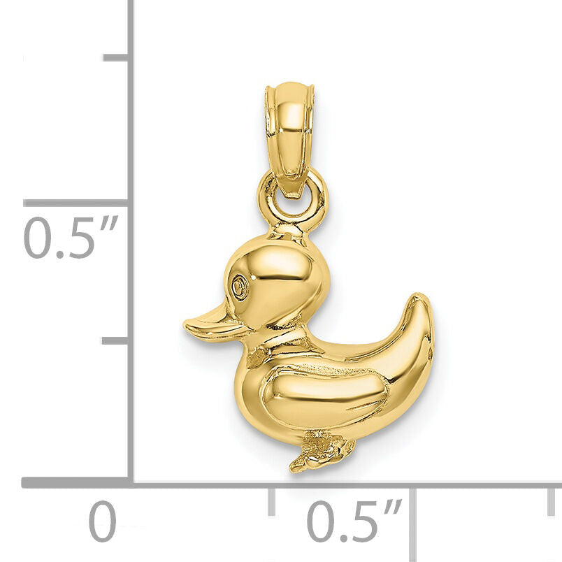 10K 3-D Duckling Charm-10K6589