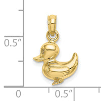 10K 3-D Duckling Charm-10K6589