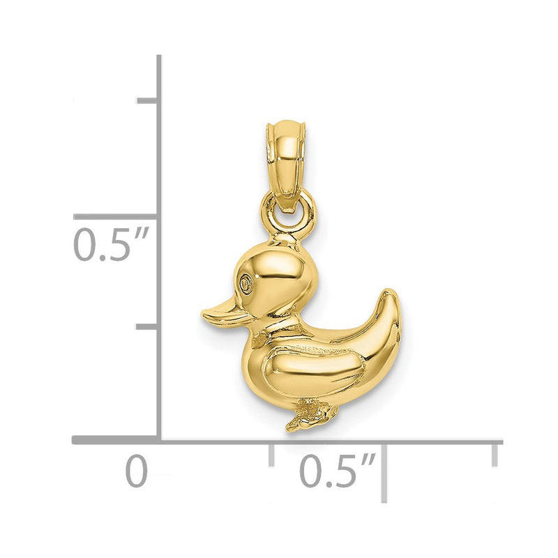 10K 3-D Duckling Charm-10K6589