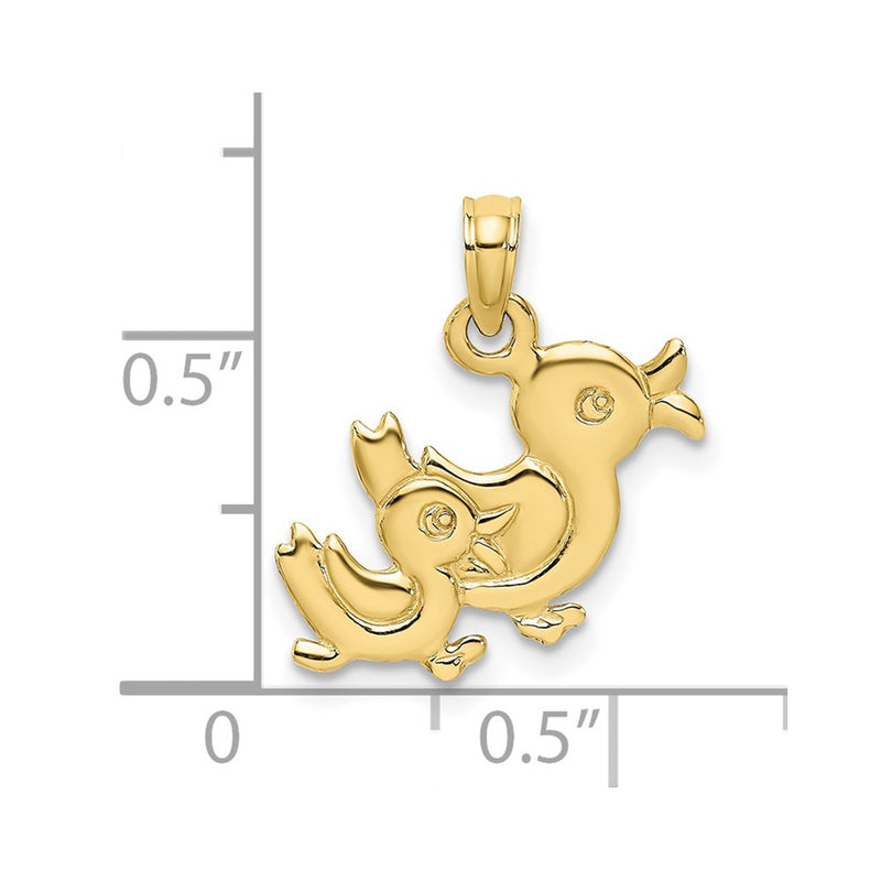 10K 3-D Two Ducks Charm-10K6594