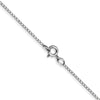 10k White Gold .42mm Carded Curb Chain-10K6CW-18
