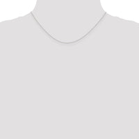 10k White Gold .42mm Carded Curb Chain-10K6CW-16