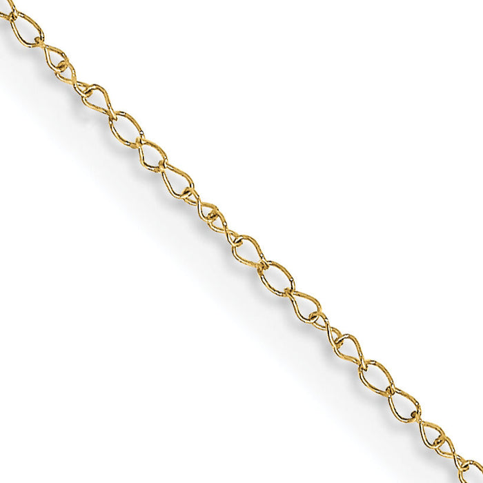 10k .42mm Carded Curb Chain-10K6CY-16