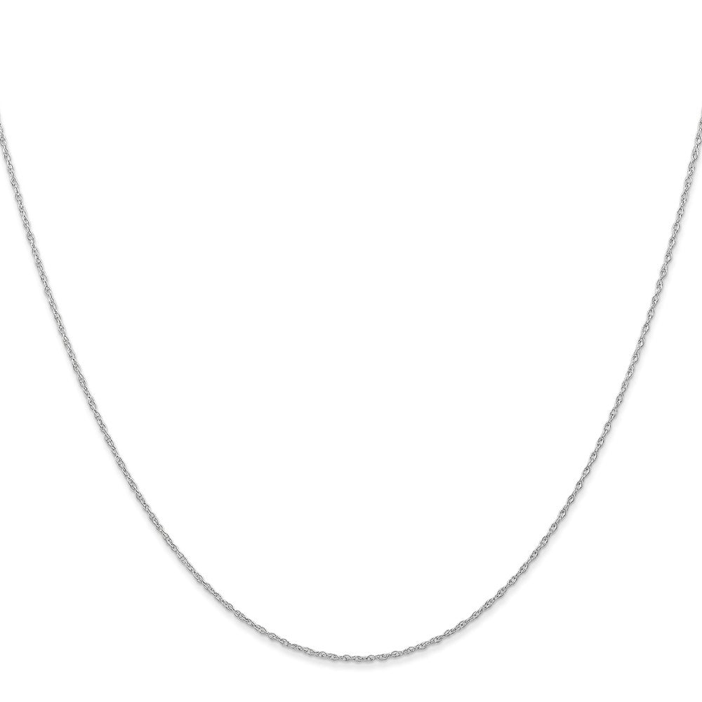 10k White Gold .6 mm Carded Cable Rope Chain-10K6RW-22