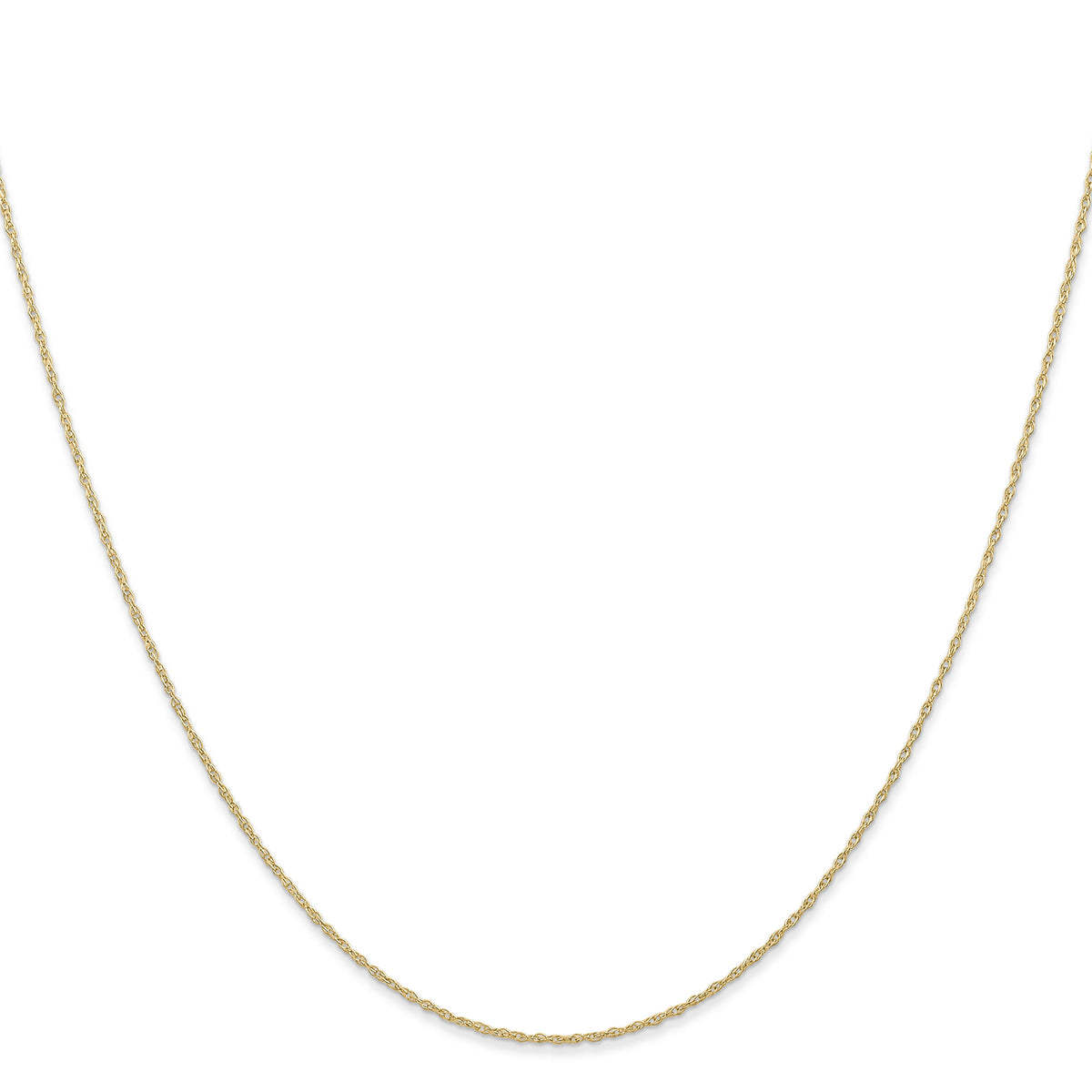 10k .6 mm Carded Cable Rope Chain-10K6RY-16