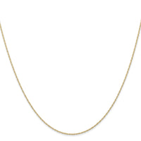 10k .6 mm Carded Cable Rope Chain-10K6RY-16