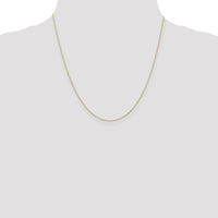 10k .6 mm Carded Cable Rope Chain-10K6RY-20