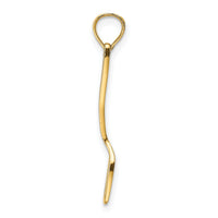 10K w/ Black Enamel 3-D Spatula Charm-10K7019