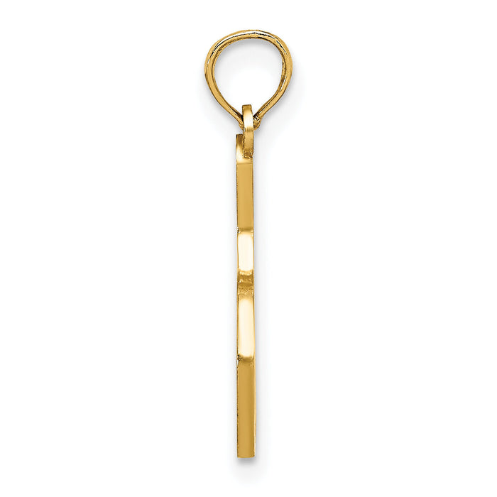 10K Enamel Bowling Ball and Pin Charm-10K7066