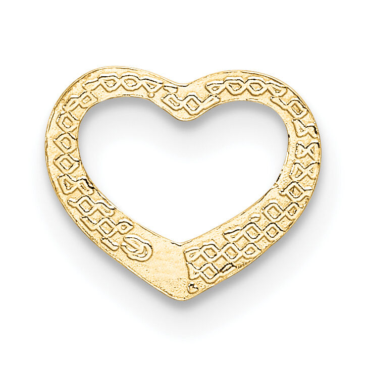 10K Polished Mini Floating Heart Slide-10K7108