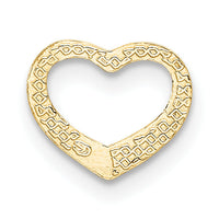 10K Polished Mini Floating Heart Slide-10K7108