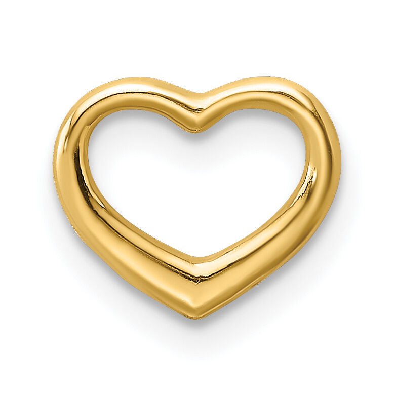 10K Polished Mini Floating Heart Slide-10K7108
