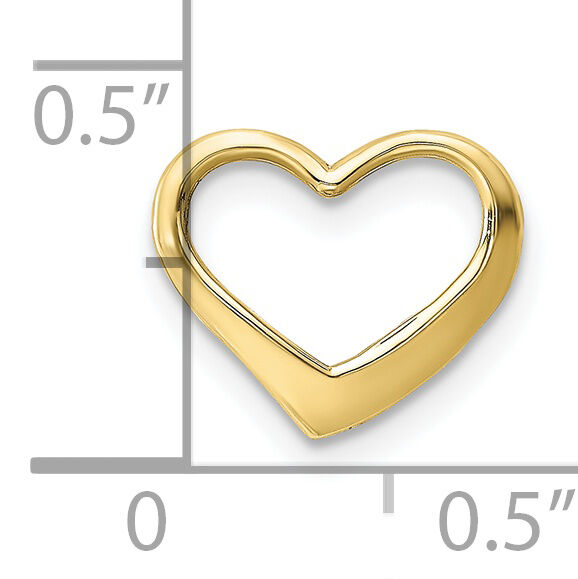 10K Floating Heart Charm-10K7119