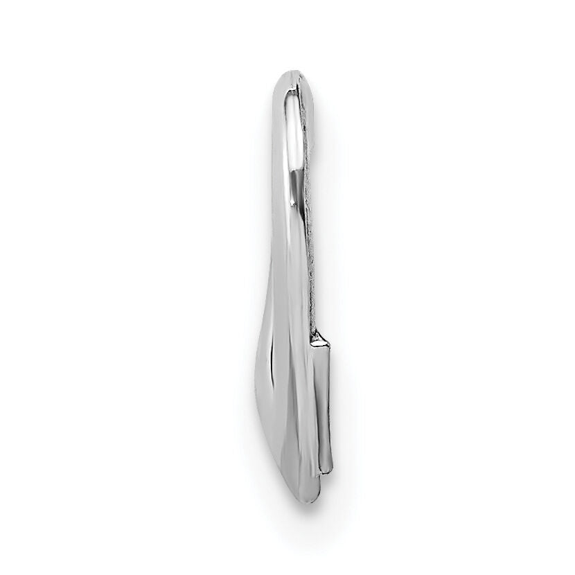 10K White Gold Floating Heart Charm-10K7119W