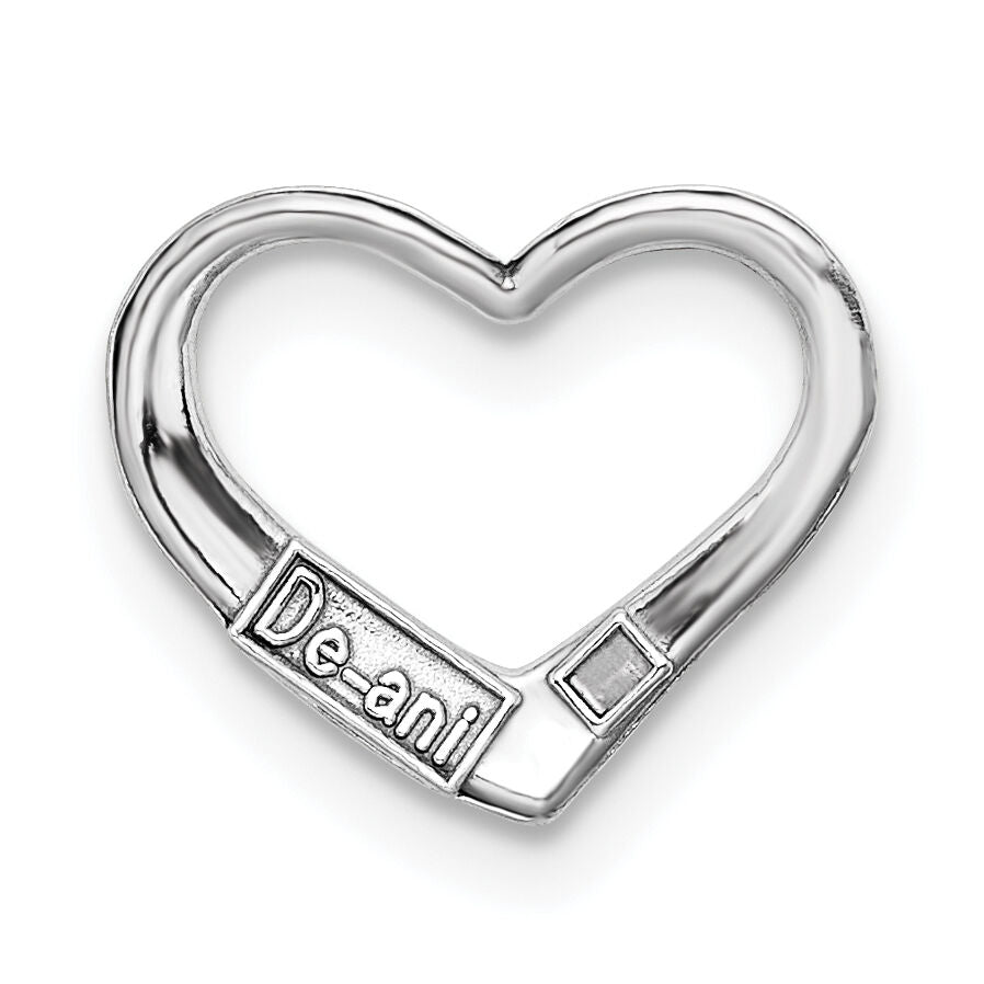 10K White Gold Floating Heart Charm-10K7119W