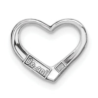 10K White Gold Floating Heart Charm-10K7119W