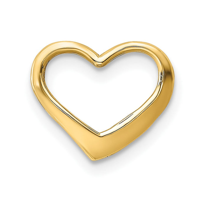 10K Floating Heart Charm-10K7119