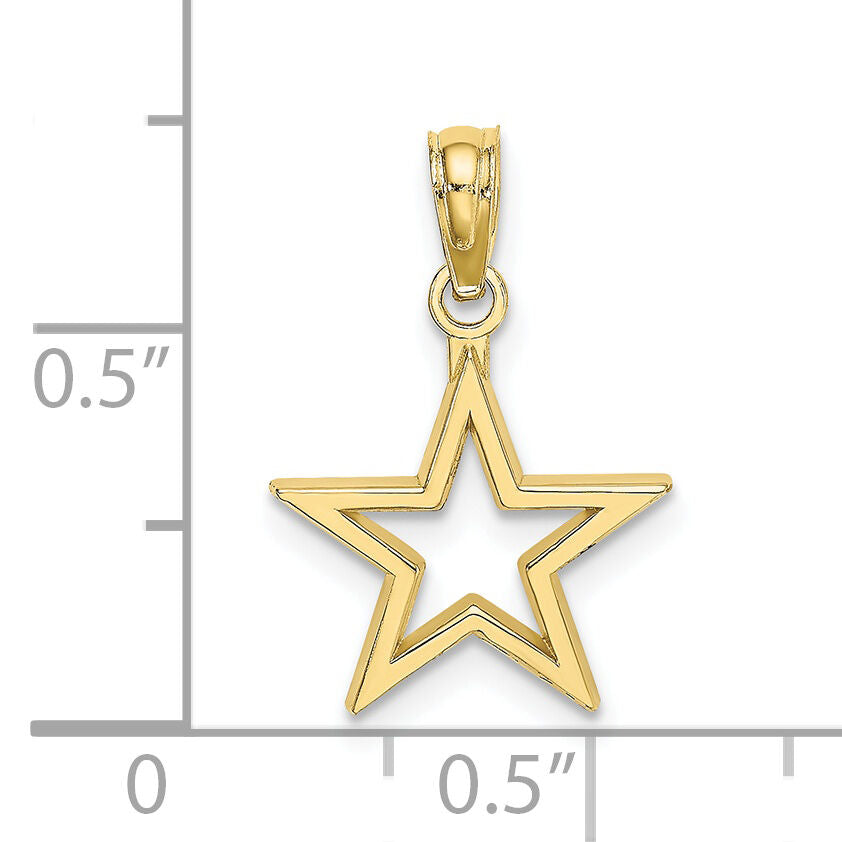 10k Cut-out Star Charm-10K7141
