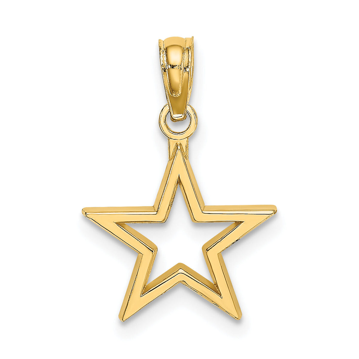 10k Cut-out Star Charm-10K7141
